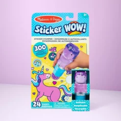 Melissa & Doug 300 Sticker WOW!™ 24-Page Activity Pad And Sticker Stamper, 300 Stickers -Melissa & Doug Shop 7490679 ALT91