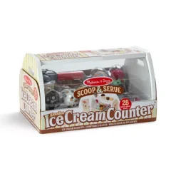 Melissa & Doug Wooden Scoop-and-Serve Ice Cream Counter 28-Piece Play Set -Melissa & Doug Shop 7553718 CC ALT2
