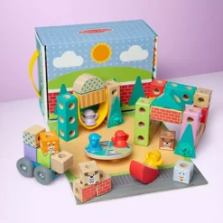 Melissa & Doug Blockables Town Snap And Play Connectable Building Blocks Set -Melissa & Doug Shop 7700531 ALT13