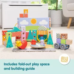 Melissa & Doug Blockables Town Snap And Play Connectable Building Blocks Set -Melissa & Doug Shop 7700531 ALT14