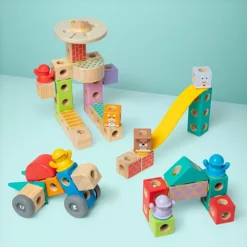 Melissa & Doug Blockables Town Snap And Play Connectable Building Blocks Set -Melissa & Doug Shop 7700531 ALT18