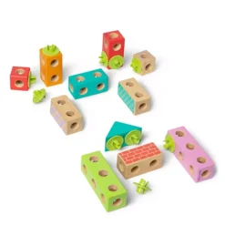 Melissa & Doug Blockables Town Snap And Play Connectable Building Blocks Set -Melissa & Doug Shop 7700531 ALT21