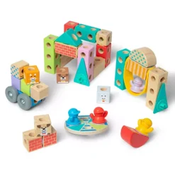 Melissa & Doug Blockables Town Snap And Play Connectable Building Blocks Set -Melissa & Doug Shop 7700531 ALT22