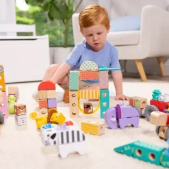 Melissa & Doug Blockables Town Snap And Play Connectable Building Blocks Set -Melissa & Doug Shop 7700531 ALT6