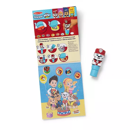 Melissa & Doug PAW Patrol Sticker WOW! Marshall Activity Pad & Stamper 1 Melissa & Doug PAW Patrol Sticker WOW! Marshall Activity Pad & Stamper