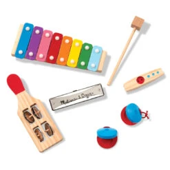 Melissa & Doug Band-in-a-Box - Hum! Jangle! Shake! -Melissa & Doug Shop Band in a Box Hum Jangle Shake 001318 1 Pieces Out 1100x.progressive 015ac9c8 871b 48cb 9337 24fb9d1bc910