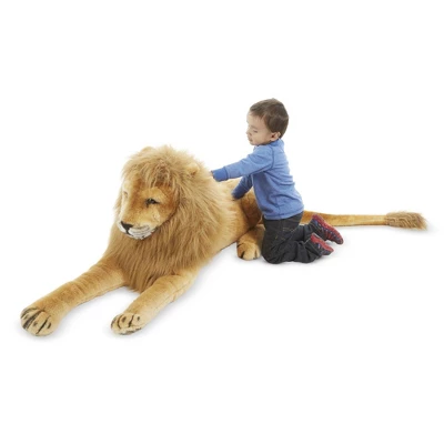 Melissa & Doug Giant Lion - Lifelike Stuffed Animal 2 Melissa & Doug Giant Lion - Lifelike Stuffed Animal - Image 2