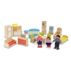 Melissa & Doug Hi-Rise Wooden Dollhouse With Furniture, Garage And Working Elevator -Melissa & Doug Shop GUEST 26a43031 6f6b 4e36 9248 5b2962d4b3b9