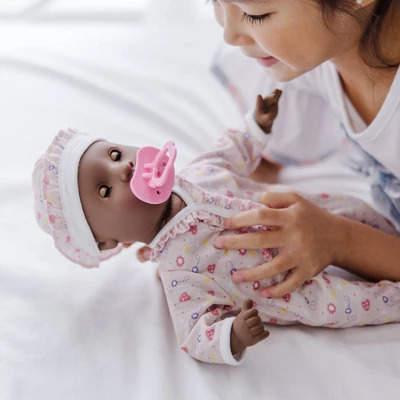 Melissa & Doug Mine To Love 12" Baby Doll -Gabrielle With Romper And Hat 1 Melissa & Doug Mine To Love 12" Baby Doll -Gabrielle With Romper And Hat