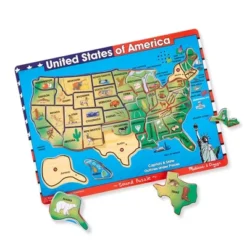 Melissa & Doug USA Map Sound Puzzle - Wooden Peg Puzzle With Sound Effects (40pc) -Melissa & Doug Shop GUEST 2c2379cc 1fcb 444c a0bb 2c9ca3e0b13e