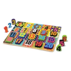 Melissa & Doug Jumbo Numbers Wooden Chunky Puzzle (20pc) -Melissa & Doug Shop GUEST 33ada710 5227 4a3a 8b59 977ca8b001e3