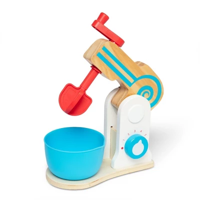 Melissa & Doug Wooden Make-a-Cake Mixer Set (11pc) - Play Food And Kitchen Accessories 3 Melissa & Doug Wooden Make-a-Cake Mixer Set (11pc) - Play Food And Kitchen Accessories - Image 3