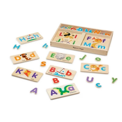 Melissa & Doug ABC Picture Boards - Educational Toy With 13 Double-Sided Wooden Boards And 52 Letters 4 Melissa & Doug ABC Picture Boards - Educational Toy With 13 Double-Sided Wooden Boards And 52 Letters - Image 4