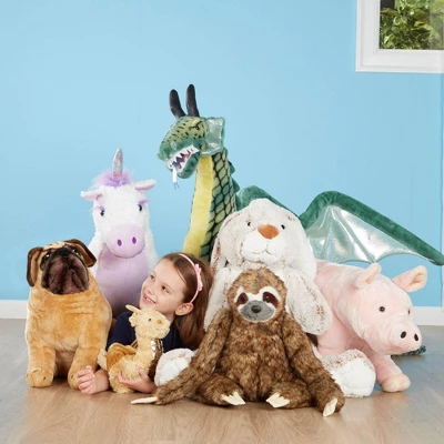 Melissa & Doug Giant Burrow Bunny 21" Stuffed Animal 1 Melissa & Doug Giant Burrow Bunny 21" Stuffed Animal