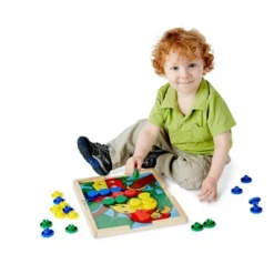 Melissa & Doug Sort And Snap Color Match - Sorting And Patterns Educational Toy