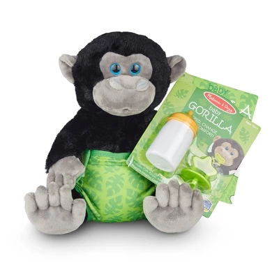 Melissa & Doug Baby Gorilla 10" Stuffed Animal 2 Melissa & Doug Baby Gorilla 10" Stuffed Animal - Image 2