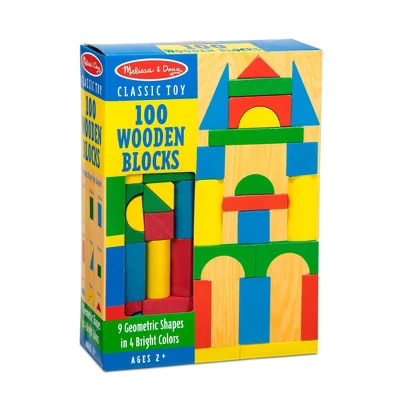 Melissa & Doug Wooden Building Blocks Set - 100 Blocks 2 Melissa & Doug Wooden Building Blocks Set - 100 Blocks - Image 2