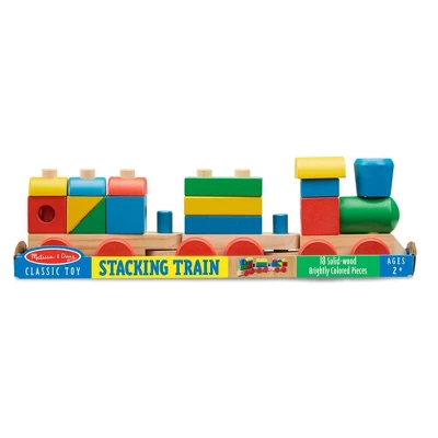 Melissa & Doug Stacking Train - Classic Wooden Toddler Toy (18pc) 2 Melissa & Doug Stacking Train - Classic Wooden Toddler Toy (18pc) - Image 2