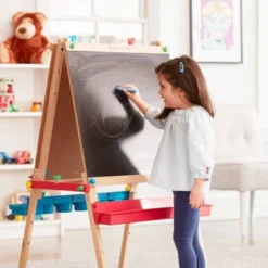 Melissa & Doug Deluxe Standing Art Easel - Dry-Erase Board, Chalkboard, Paper Roller 11 Melissa & Doug Deluxe Standing Art Easel - Dry-Erase Board, Chalkboard, Paper Roller -Melissa & Doug Shop GUEST 80897c98 5d63 458f b869 e8329de5c42a