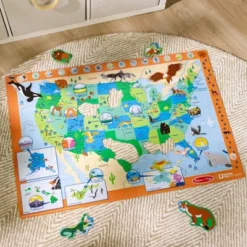Melissa & Doug National Parks U.S.A. Map Floor Puzzle 45pc Jumbo And Animal Shapes, Search-and-Find Activities, Park And Animal ID Guide -Melissa & Doug Shop GUEST 952d6232 486c 4736 8fc9 15835f6967aa
