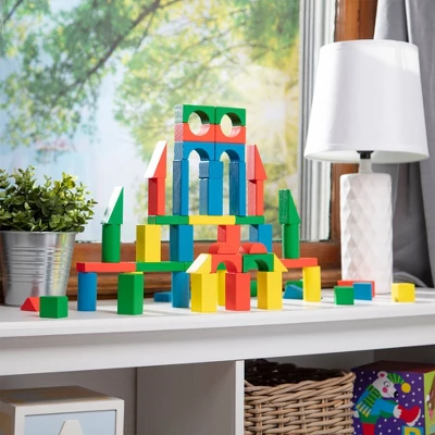 Melissa & Doug Wooden Building Blocks Set - 100 Blocks 8 Melissa & Doug Wooden Building Blocks Set - 100 Blocks - Image 8