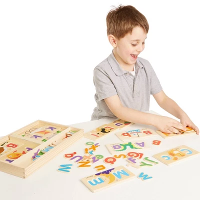 Melissa & Doug ABC Picture Boards - Educational Toy With 13 Double-Sided Wooden Boards And 52 Letters 3 Melissa & Doug ABC Picture Boards - Educational Toy With 13 Double-Sided Wooden Boards And 52 Letters - Image 3