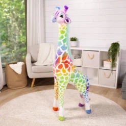 Melissa & Doug Rainbow Giraffe Lifelike Plush: Zoo Animal Stuffed Toy -Melissa & Doug Shop GUEST af2e15a4 82ac 4156 b57b 0bb16a00c7da