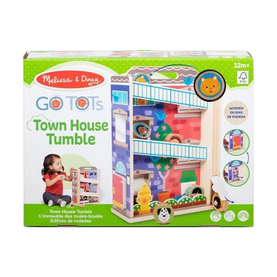 Melissa & Doug GO Tots Wooden Town House Tumble With 3 Disks 2 Melissa & Doug GO Tots Wooden Town House Tumble With 3 Disks - Image 2