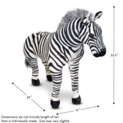Melissa & Doug Giant Striped Zebra - Lifelike Stuffed Animal (nearly 3 Feet Tall) -Melissa & Doug Shop GUEST c3c9f33e a970 4f59 86a3 5ad8eb25b155