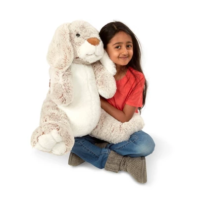 Melissa & Doug Giant Burrow Bunny 21" Stuffed Animal 7 Melissa & Doug Giant Burrow Bunny 21" Stuffed Animal - Image 7