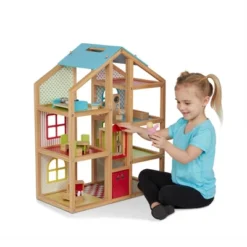 Melissa & Doug Hi-Rise Wooden Dollhouse With Furniture, Garage And Working Elevator -Melissa & Doug Shop GUEST d8dcc1a6 3173 4040 a1e2 ec7b93e69389