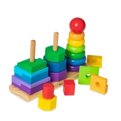 Melissa & Doug Geometric Stacker - Wooden Educational Toy -Melissa & Doug Shop GUEST f4e86efd 364f 4071 aa55 955f60df6cc2