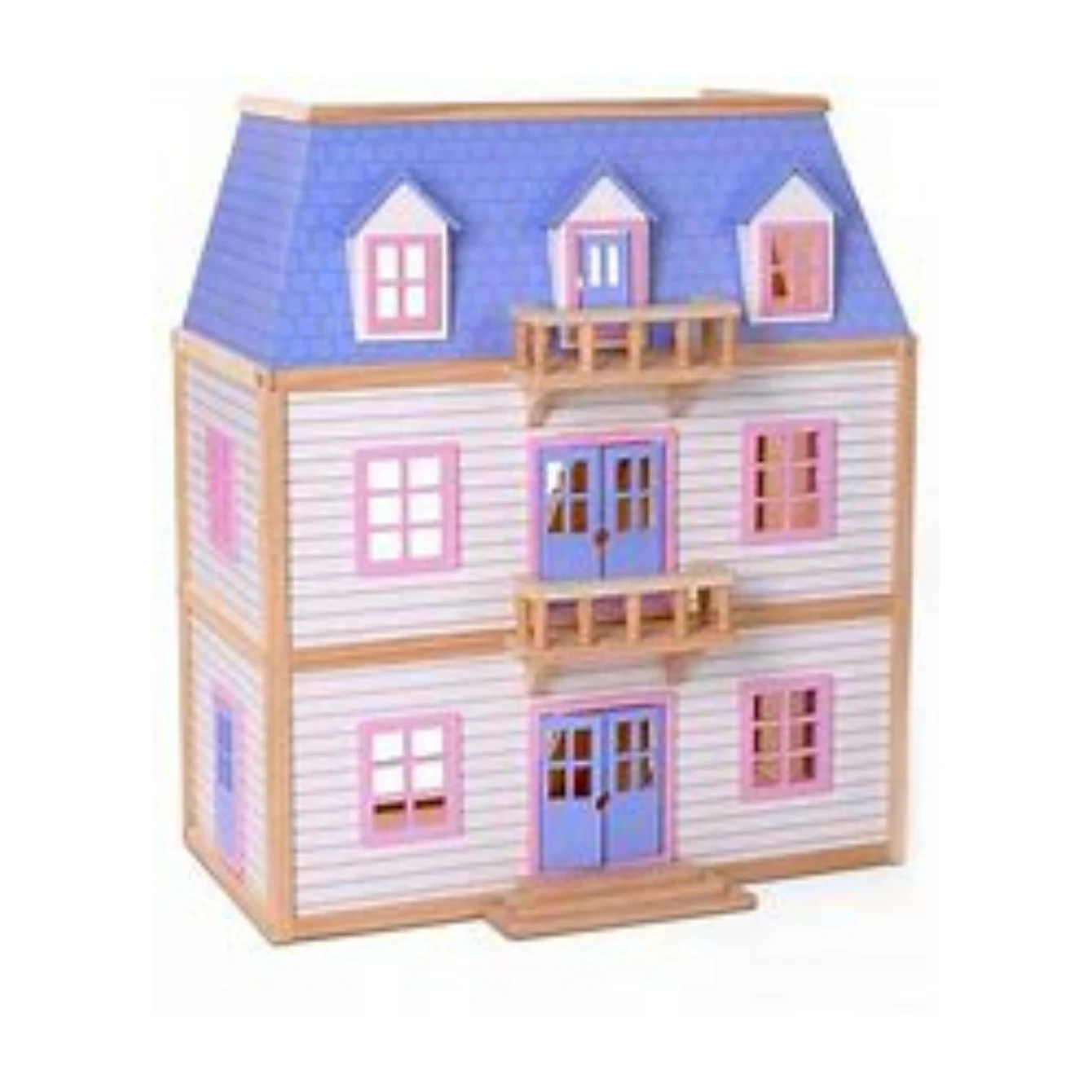 Melissa & Doug Wooden Multi-Level Dollhouse 1 Melissa & Doug Wooden Multi-Level Dollhouse